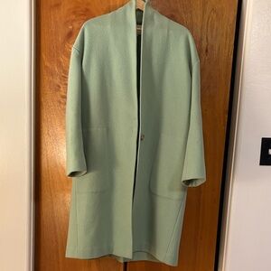 Vince Small Mint Green Oversized Wool Coat